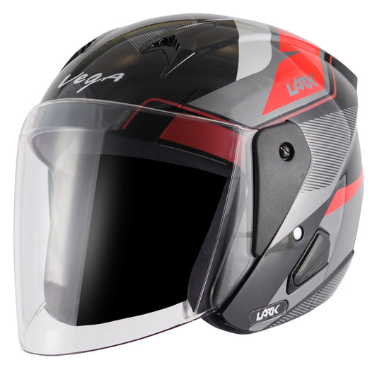 Vega Lark Legand Helmet - Black Red