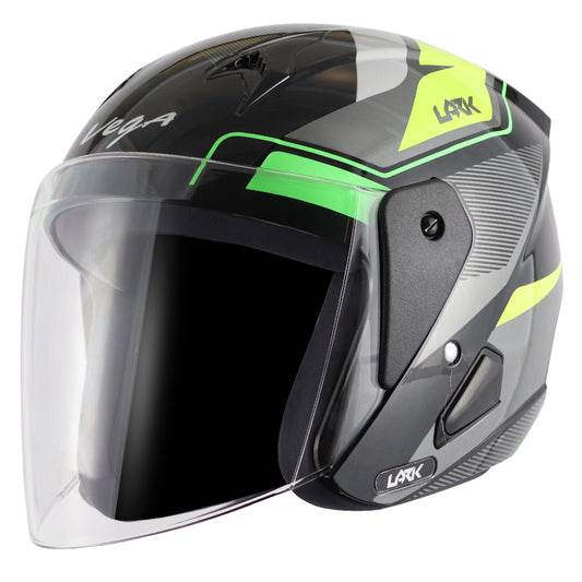 Vega Lark Legand Helmet - Black Neon Yellow