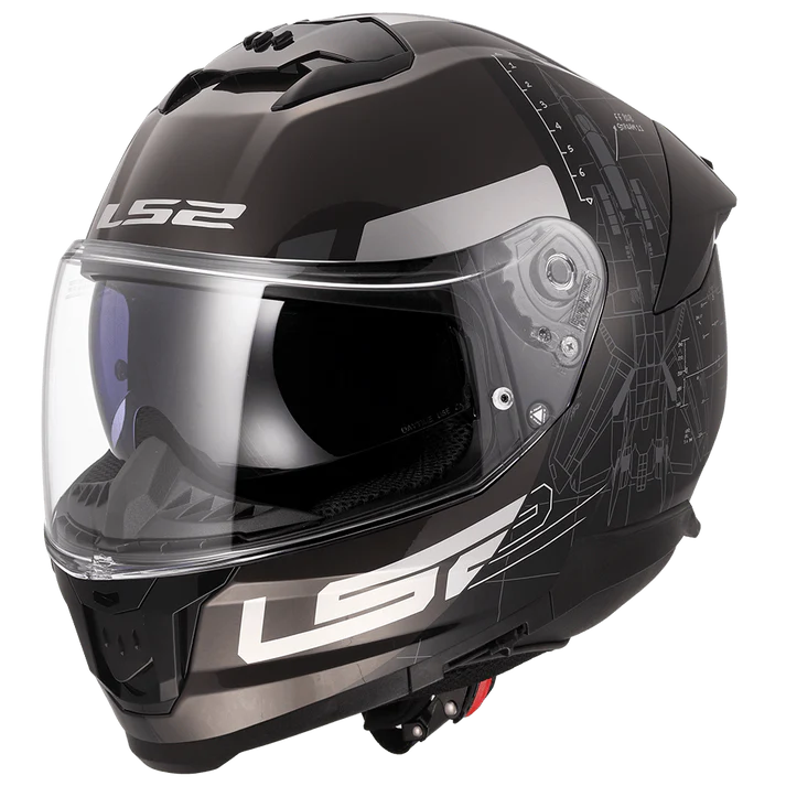 LS2 FF320 Stream II Air Force Helmet - Matt Black