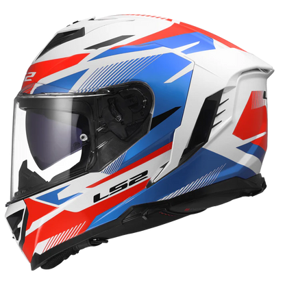 LS2 FF818 Storm III Komai Helmet - White Blue Red