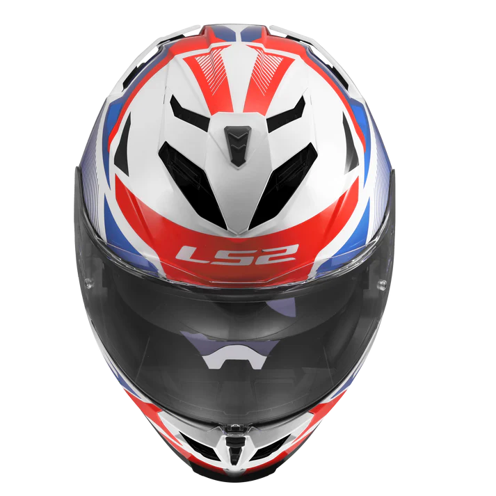 LS2 FF818 Storm III Komai Helmet - White Blue Red
