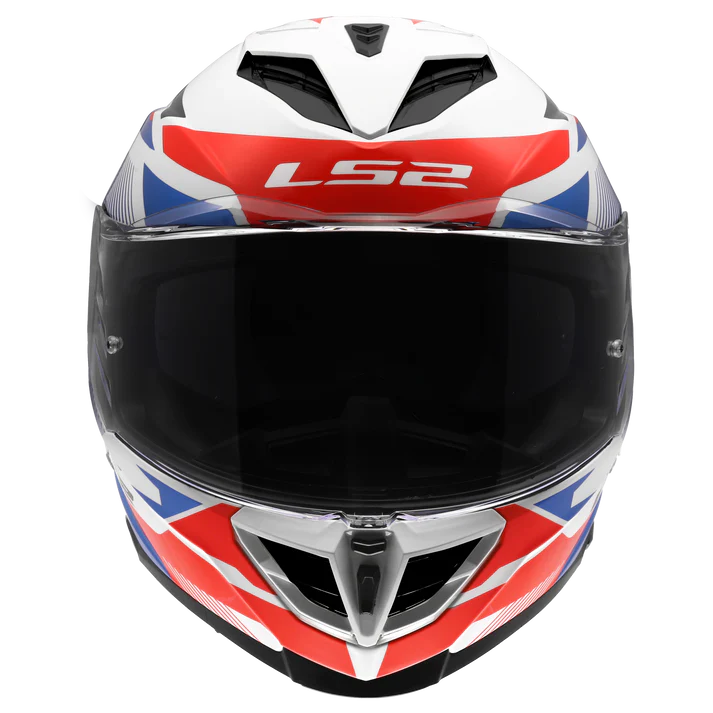 LS2 FF818 Storm III Komai Helmet - White Blue Red