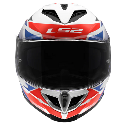 LS2 FF818 Storm III Komai Helmet - White Blue Red