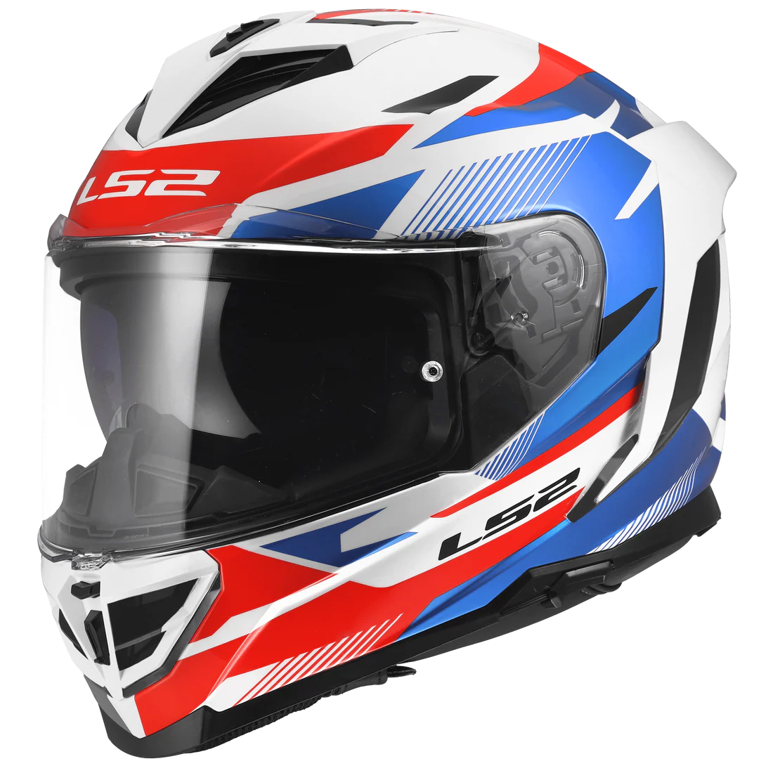 LS2 FF818 Storm III Komai Helmet - White Blue Red