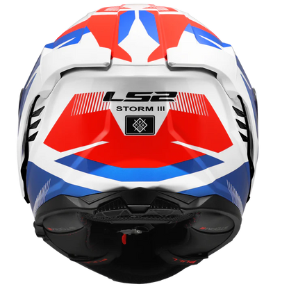 LS2 FF818 Storm III Komai Helmet - White Blue Red