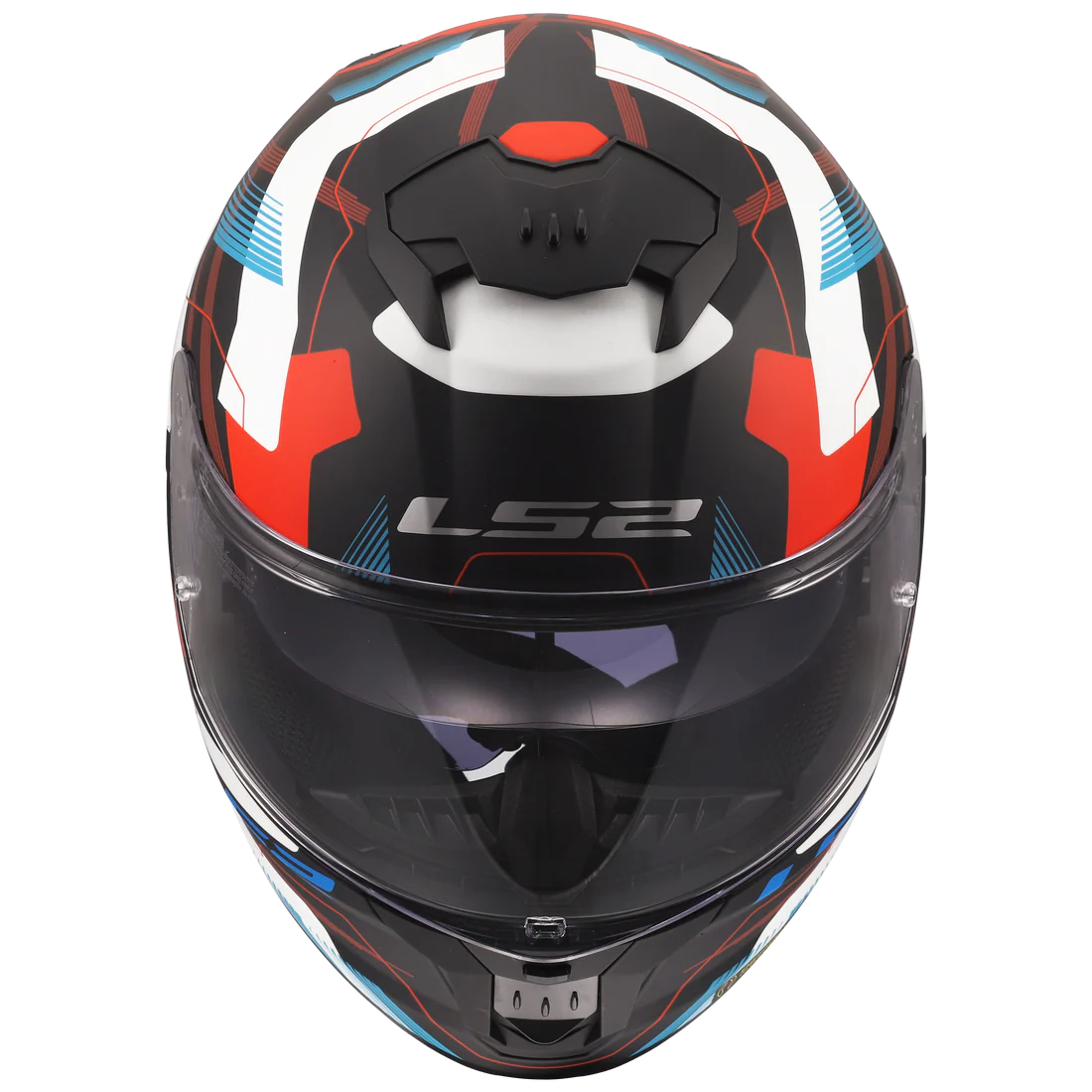 LS2 FF320 Stream II Mika Helmet - White Blue Red