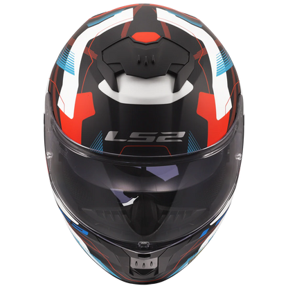 LS2 FF320 Stream II Mika Helmet - White Blue Red