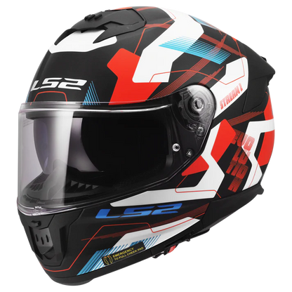 LS2 FF320 Stream II Mika Helmet - White Blue Red