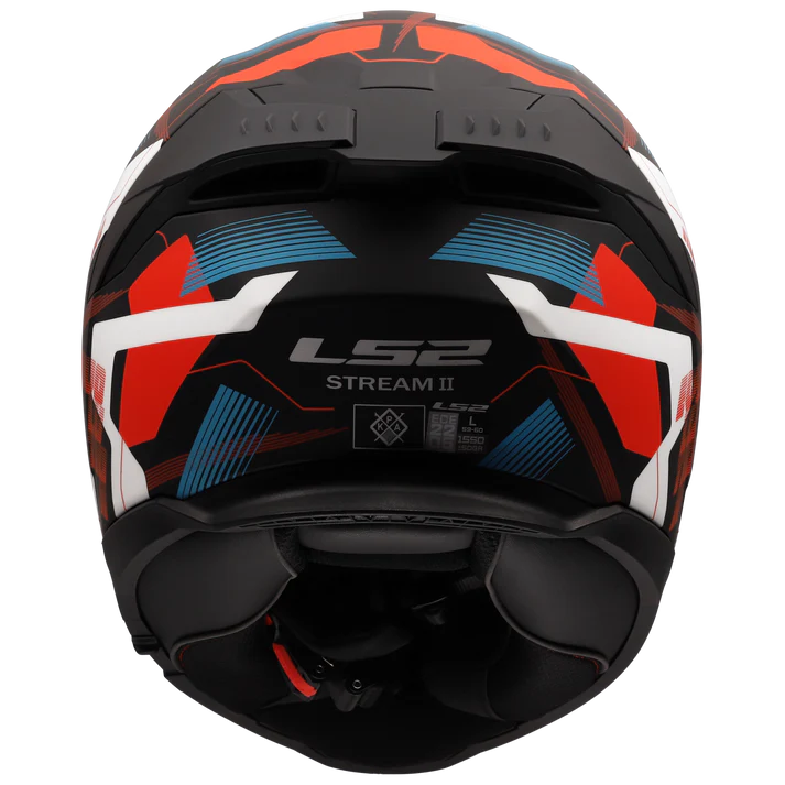 LS2 FF320 Stream II Mika Helmet - White Blue Red