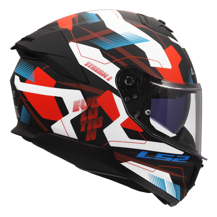 LS2 FF320 Stream II Mika Helmet - White Blue Red