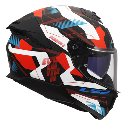 LS2 FF320 Stream II Mika Helmet - White Blue Red
