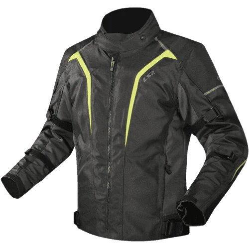 LS2 Sepang CE Class A Certified Jacket - Black Grey Hi-Viz Yellow