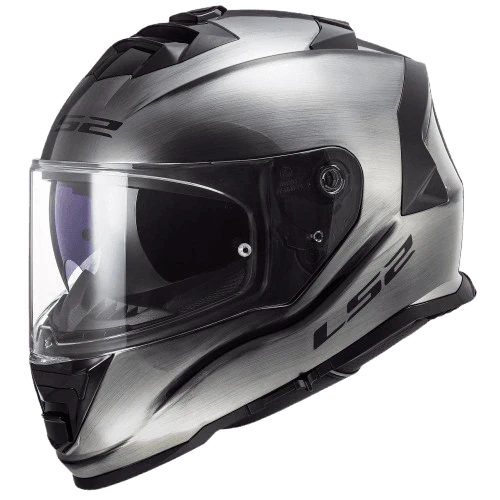 LS2 FF800 Storm II Solid Jeans Helmet - Titanium Gloss