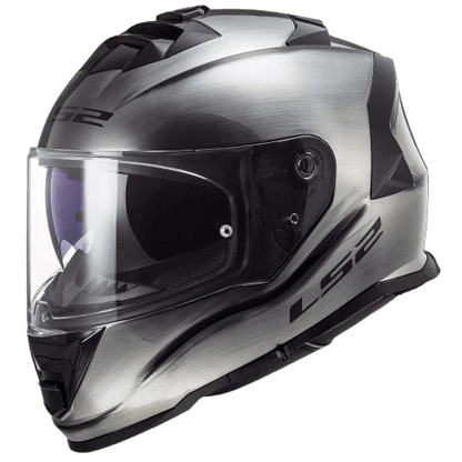 LS2 FF800 Storm II Solid Jeans Helmet - Titanium Gloss