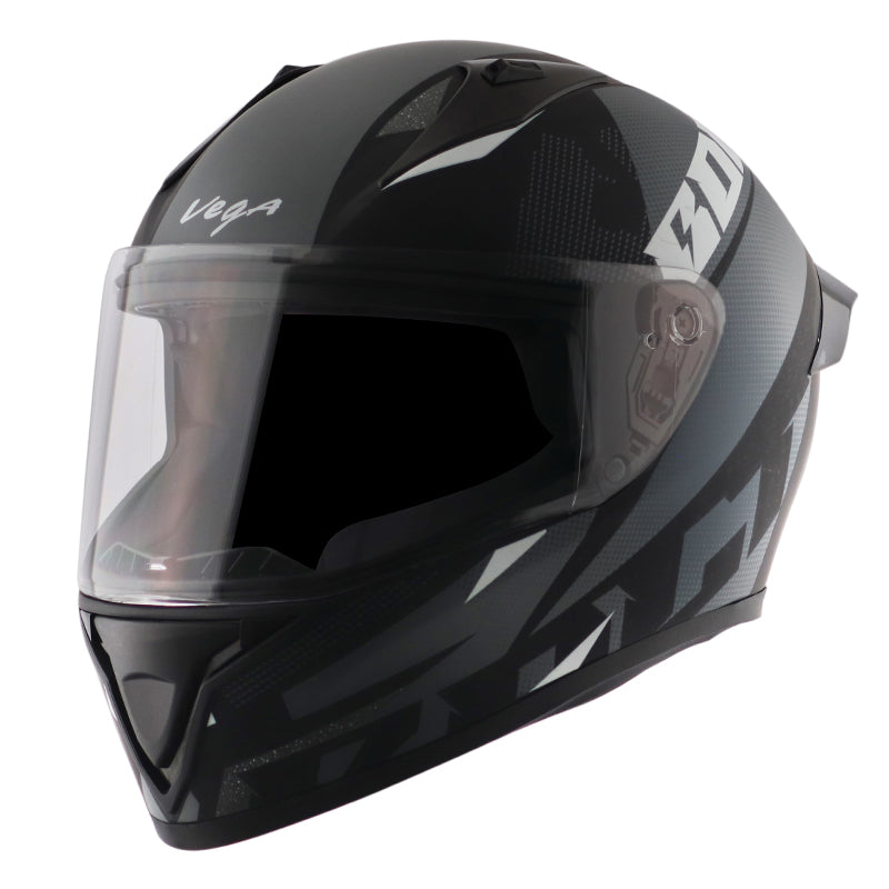 Vega Bolt Macho Helmet - Dull Black Grey