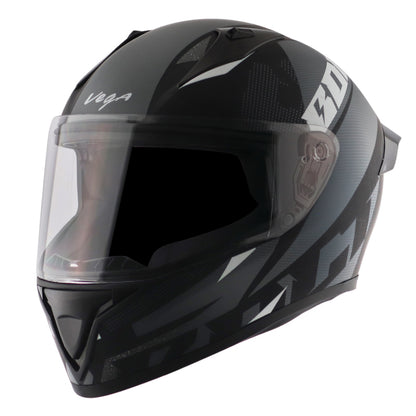 Vega Bolt Macho Helmet - Dull Black Grey