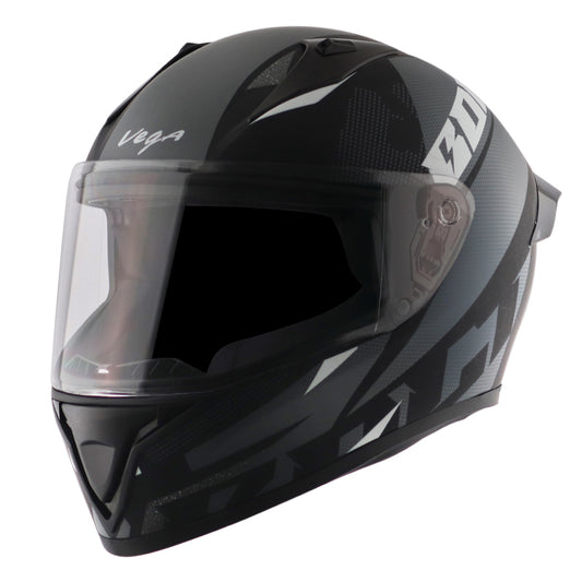 Vega Bolt Macho Helmet - Dull Black Grey