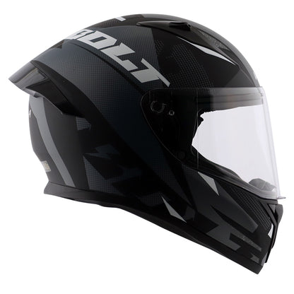 Vega Bolt Macho Helmet - Dull Black Grey