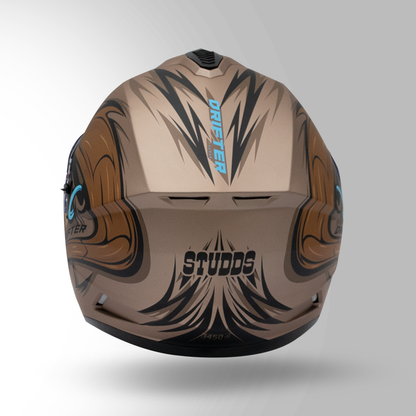 STUDDS DRIFTER D4 HELMET - MATT BROWN N12