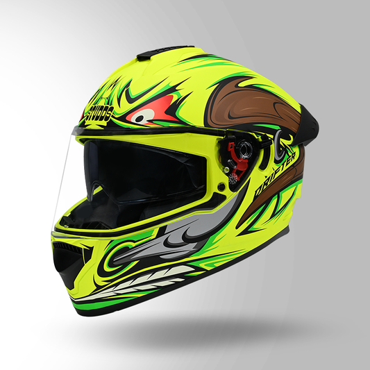 STUDDS DRIFTER D4 HELMET - MATT YELLOW N12