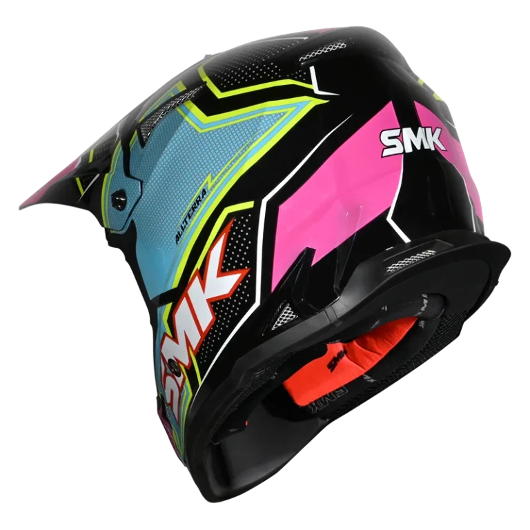 SMK Allterra Maverix Helmet - GL 259 Black Blue Pink