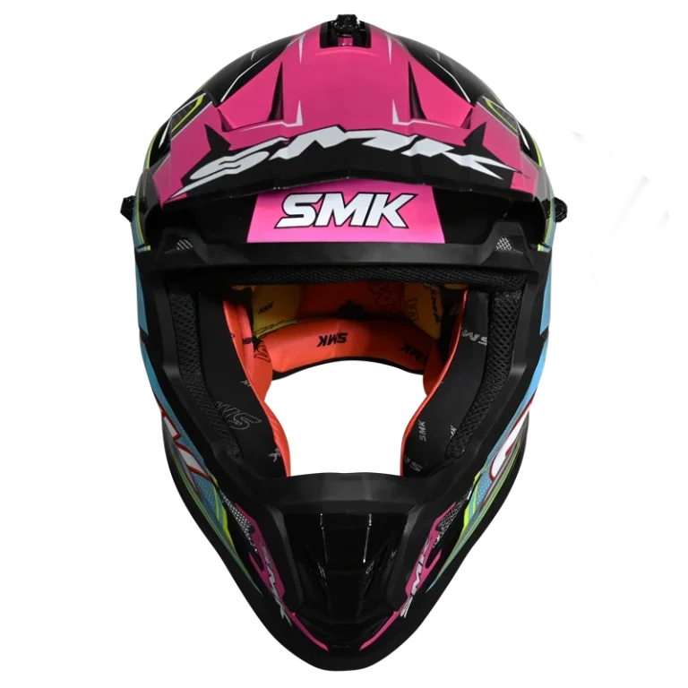 SMK Allterra Maverix Helmet - GL 259 Black Blue Pink