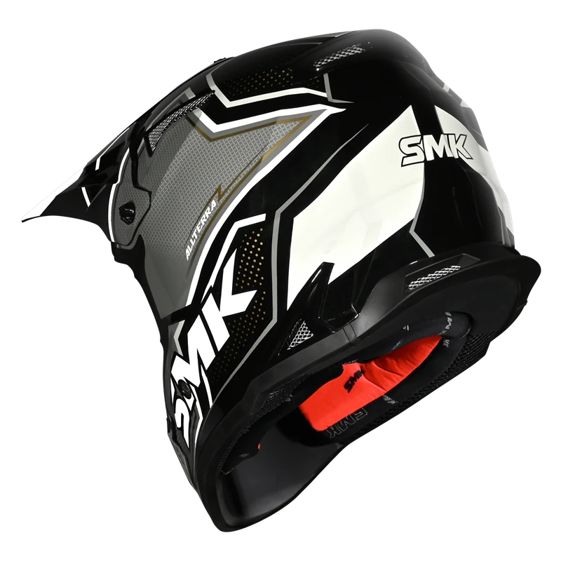 SMK Allterra Maverix Helmet - GL 261 Black Grey White