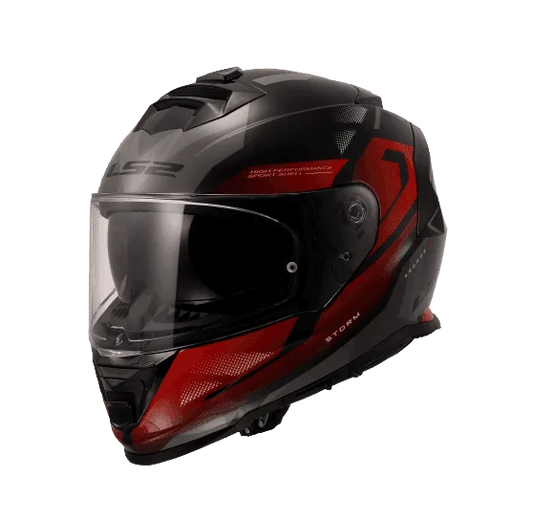 LS2 FF800 Storm II Kronos Helmet - Red Grey
