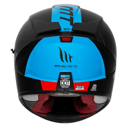 MT HELMET BLADE 2SV 89 - Matt Red Blue