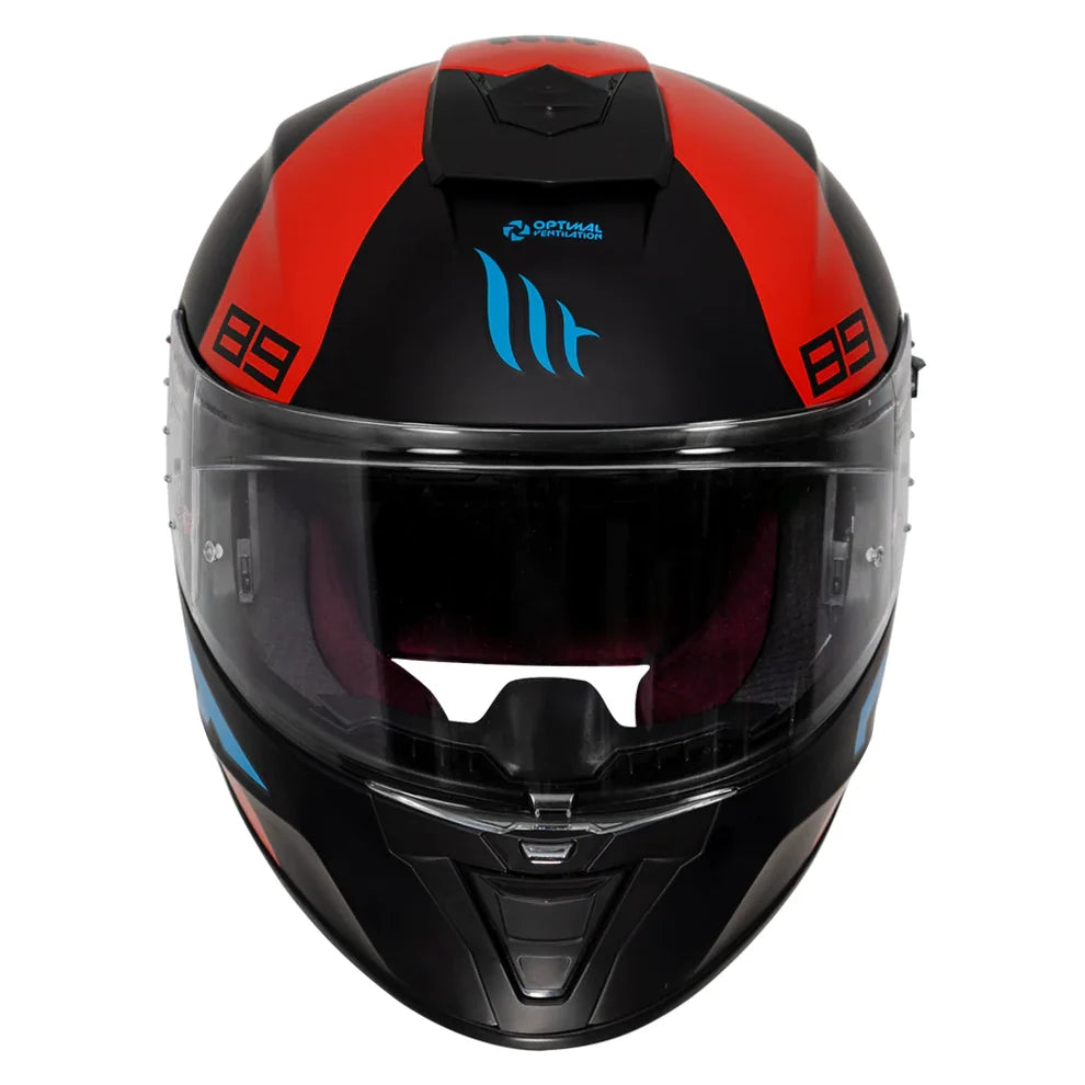 MT HELMET BLADE 2SV 89 - Matt Red Blue – Motorizzr