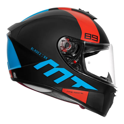 MT HELMET BLADE 2SV 89 - Matt Red Blue