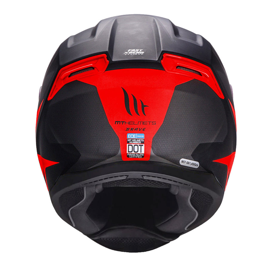 MT HUMMER BRAVE HELMET - Matt Red