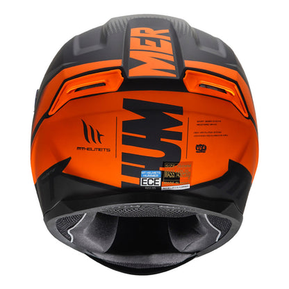 MT HUMMER BRICK HELMET - Matt Orange