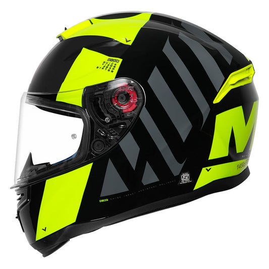 MT HUMMER AIR HELMET - Gloss Fluroscent Yellow