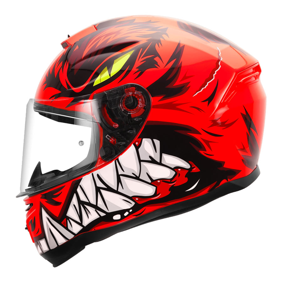 MT HUMMER LYCAN HELMET - Glossy Red