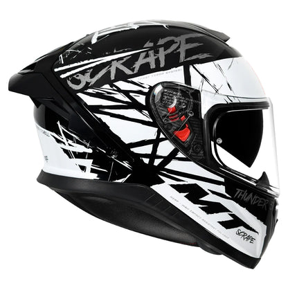 MT THUNDER3 PRO SCRAPE HELMET - Gloss White