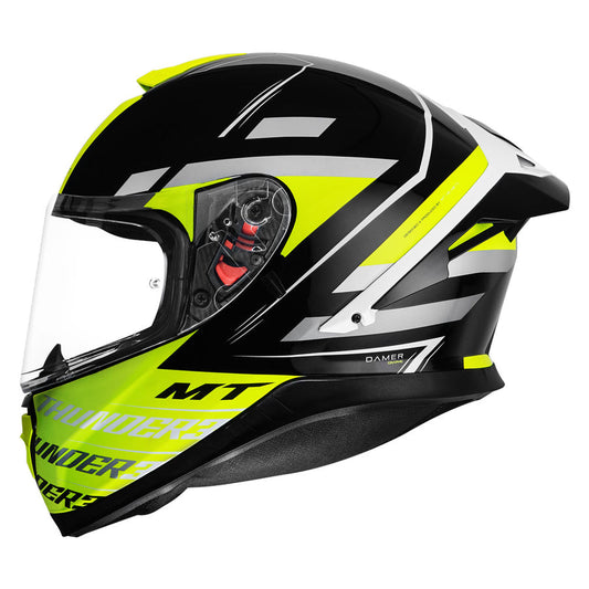 MT THUNDER3 PRO DAMER HELMET - Glossy fluorescent yellow