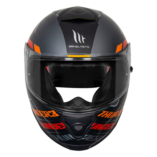 MT THUNDER3 PRO DAMER HELMET - Matt black red