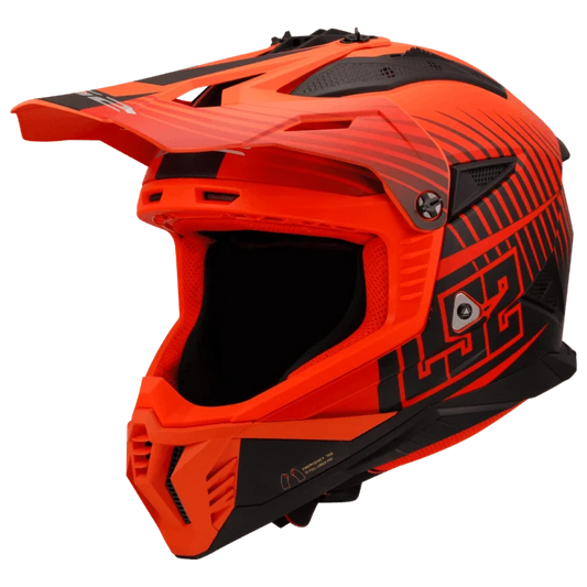LS2 MX437 FAST II DUCK HELMET - HV ORANGE RED