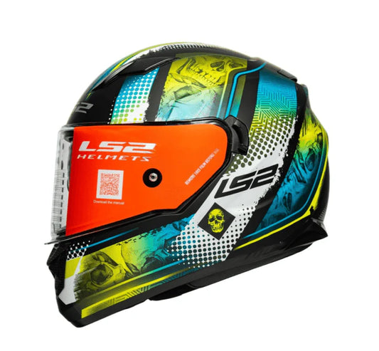 LS2 FF320 Stream Evo Mara Helmet - Black Hi-Viz Yellow