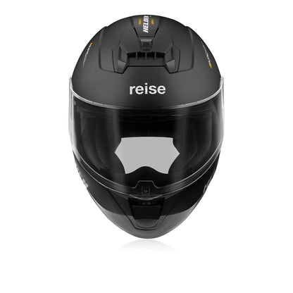 Reise Helden Motorcycle Riding Helmet - Solid Matt Black