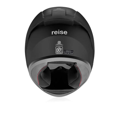 Reise Helden Motorcycle Riding Helmet - Solid Matt Black