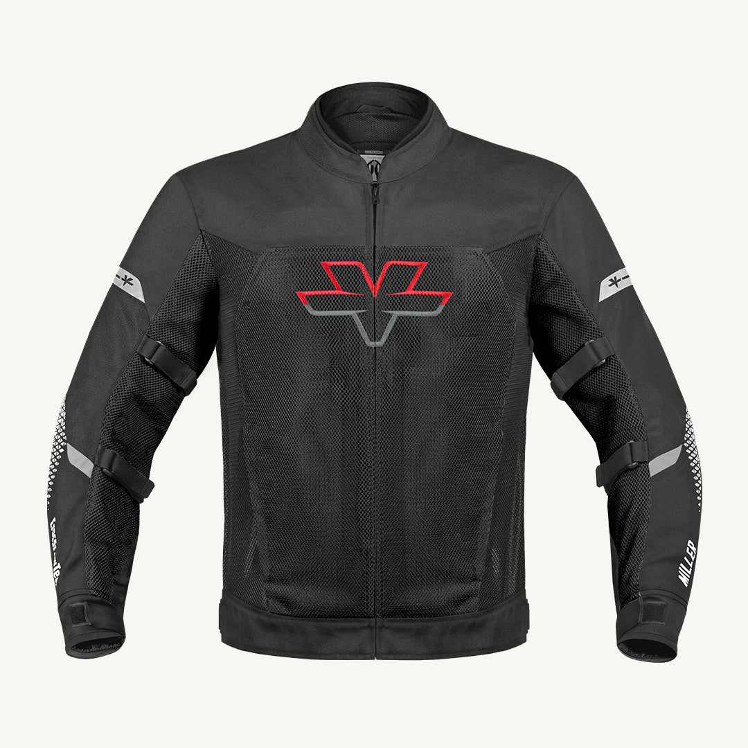 VIATERRA Miller – Street Mesh Riding Jacket - Black