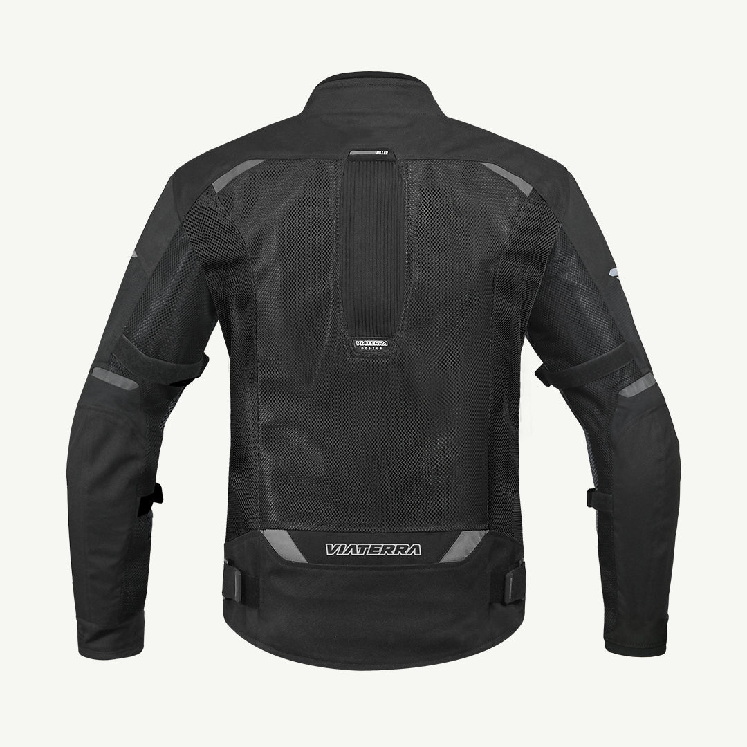 VIATERRA Miller – Street Mesh Riding Jacket - Black