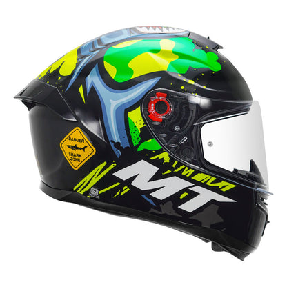 MT HUMMER SHARK HELMET - Fluroscent Yellow