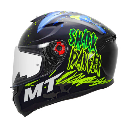 MT HUMMER SHARK HELMET - Fluroscent Yellow