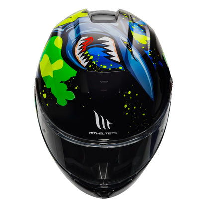 MT HUMMER SHARK HELMET - Fluroscent Yellow