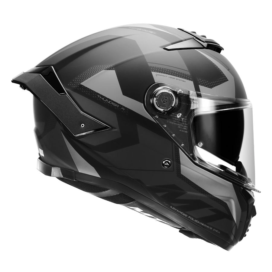 MT THUNDER4 VALIANT HELMET - Matt grey