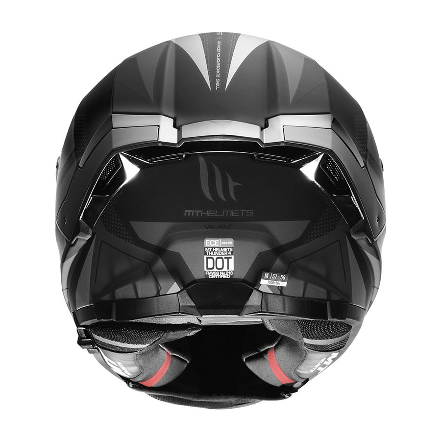 MT THUNDER4 VALIANT HELMET - Matt grey