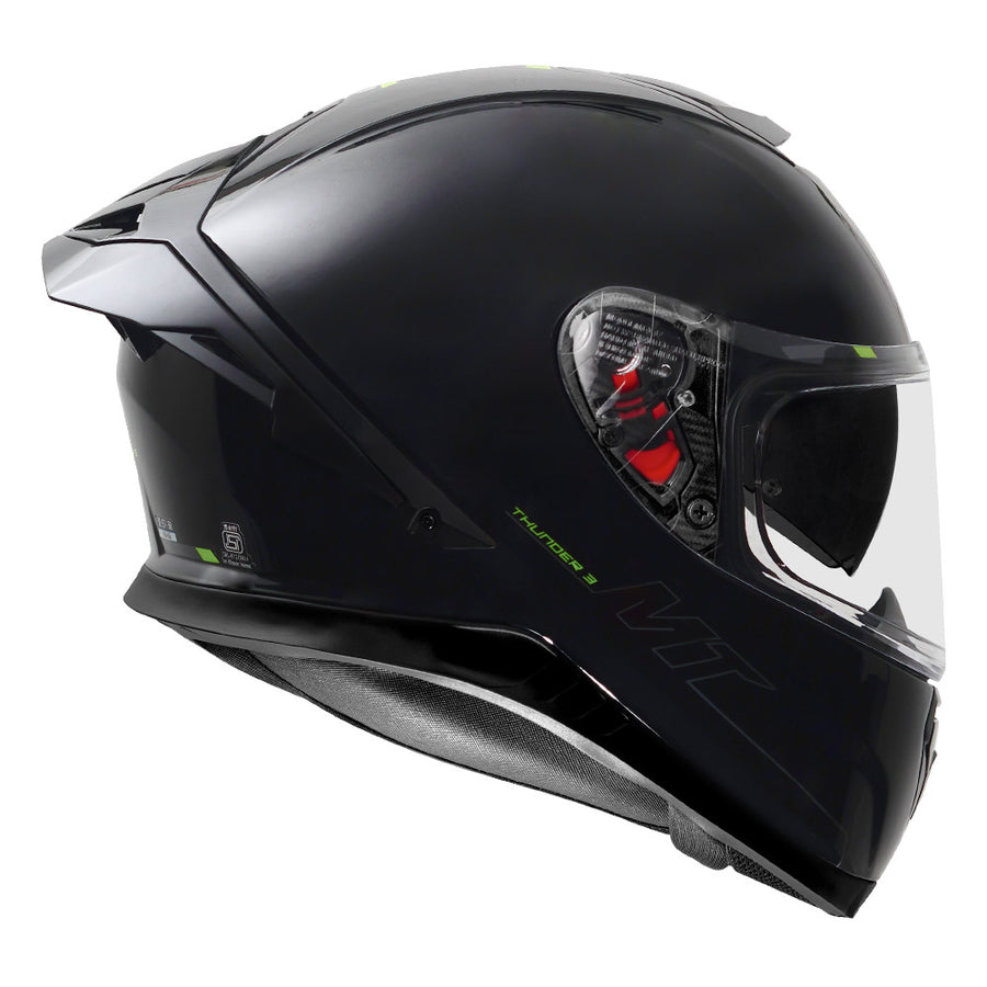 MT THUNDER3 PRO SOLID HELMET - Glossy Black